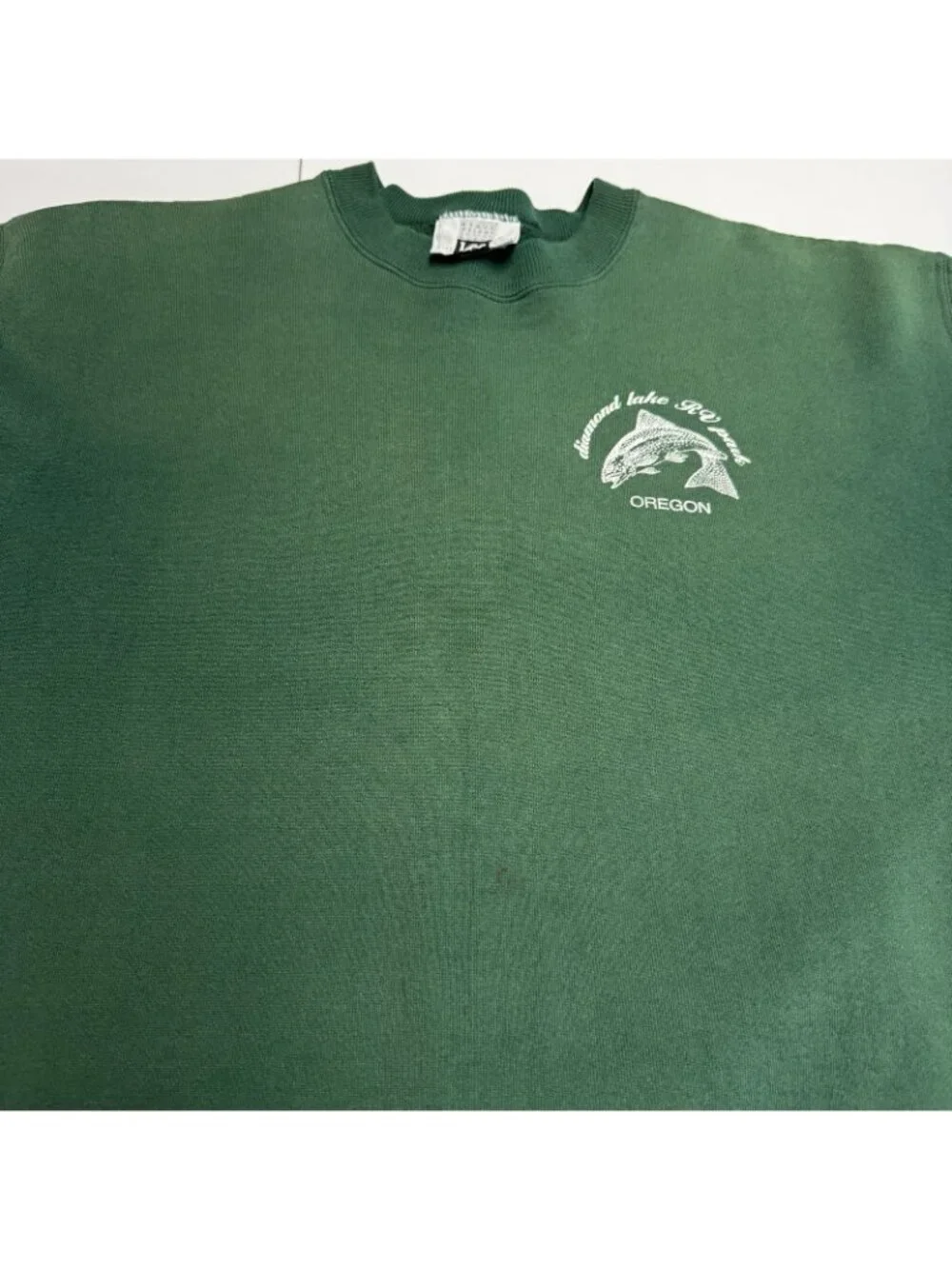 Vintage 90s Diamond Park Oregon Sweatshirt Mens XL Green Outdoor Nature - Picture 4 of 14